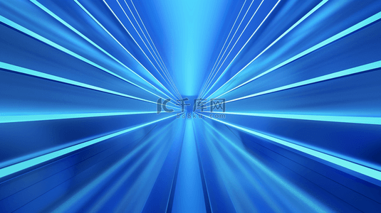 射线光背景背景图片_蓝色空间光线光束走廊射线的背景