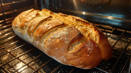 烘焙面包摄影照片_烘焙面包可口食物摄影照片