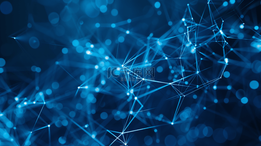 局域网背景图片_蓝色数据传输网络网格背景