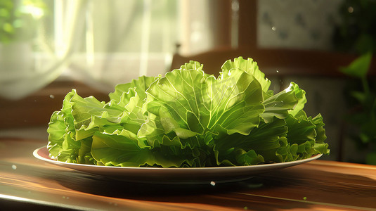 健康评选摄影照片_餐桌盘子蔬菜健康摄影照片