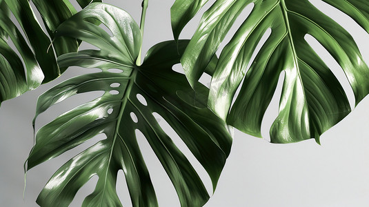 植物树叶纹理摄影照片_绿色纹理树叶的摄影摄影配图
