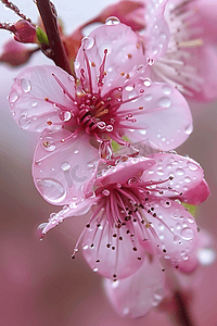 摄影图盛开樱花花草自然写实