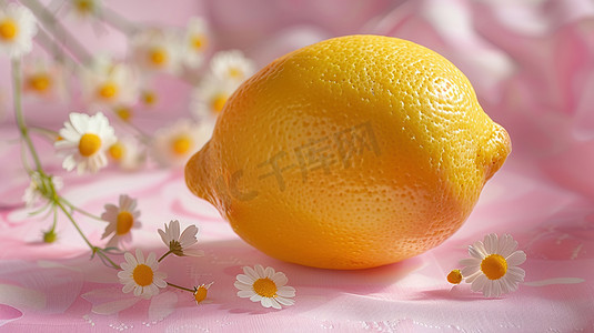 柠檬粉色花朵的摄影照片