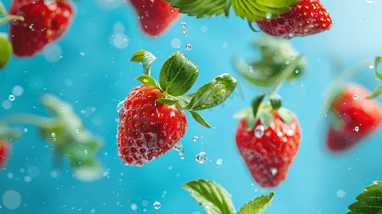 新鲜水果草莓摄影48