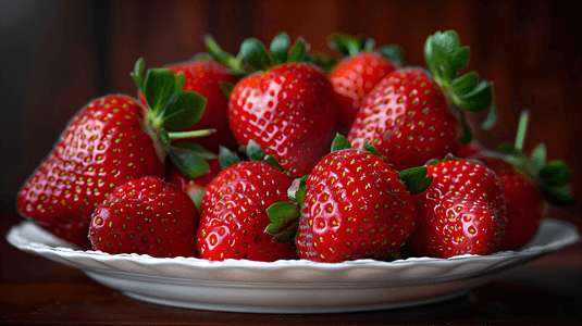 水果摄影照片_新鲜美味的水果草莓2
