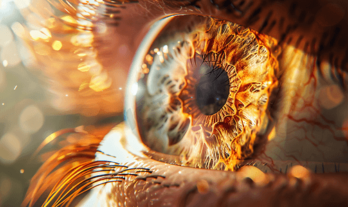眼科诊断摄影照片_眼科视网膜视觉的