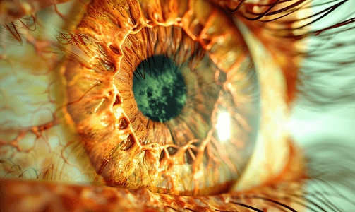 眼科诊断摄影照片_眼科视网膜视觉的