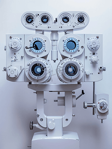 视力检测图片摄影照片_现代的眼科视力检测