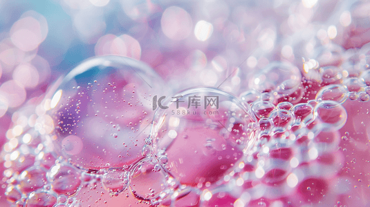 感恩节泡沫字背景图片_彩色彩光晶莹气泡泡沫的背景