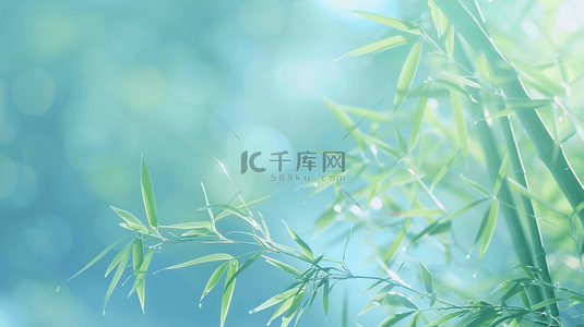 中式背景图片_中式唯美缤纷树林竹子的背景