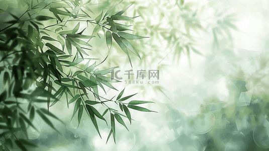 绿色的树叶背景图片_夏季清新文艺户外树木树叶的背景