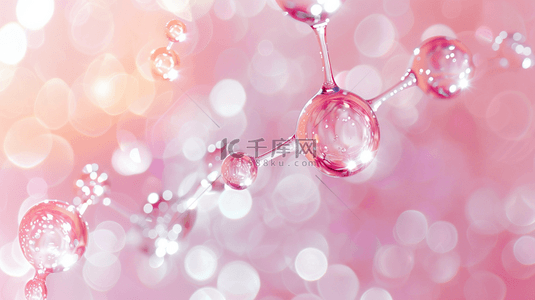 水晶玉兰背景图片_粉色空间水晶球数量的背景