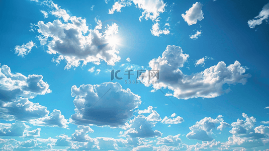 阳光蓝天白云风景的背景