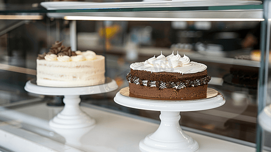 西点店橱窗中的生日蛋糕5