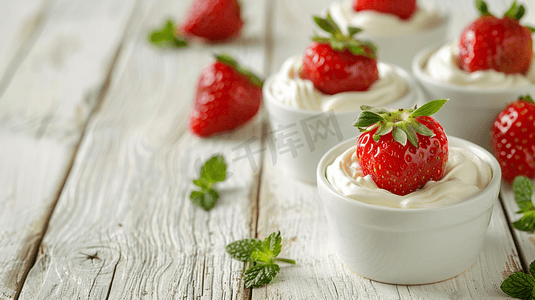 新鲜的草莓和奶油8