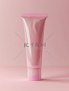 粉色立体空间背景图片_粉色洗面奶拍摄摆放广告的背景