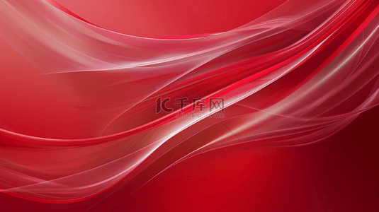 红色线条纹理流线质感艺术风格的背景