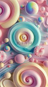 彩色糖果背景背景图片_六一儿童节彩色糖果背景素材
