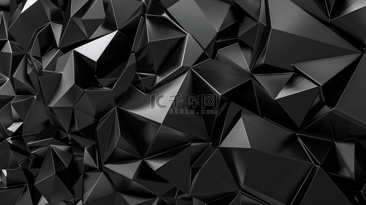 黑色空间风格几何图形图案的商务背景