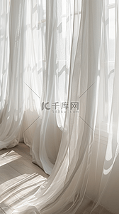 室内窗帘窗纱空间场景产品展示空间背景素材