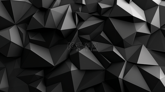 黑色背景几何图形背景图片_黑色空间风格几何图形图案的商务背景