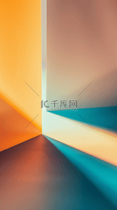 彩色果冻玻璃质感抽象概念空间图片