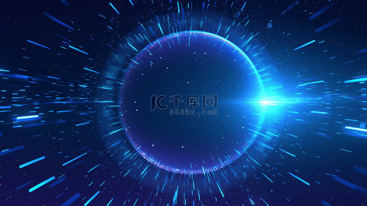 粒子光圈背景图片_蓝色科技光圈粒子科技圆设计图