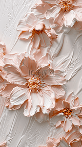 石膏背景图片_粉色石膏质感花朵手机壳背景
