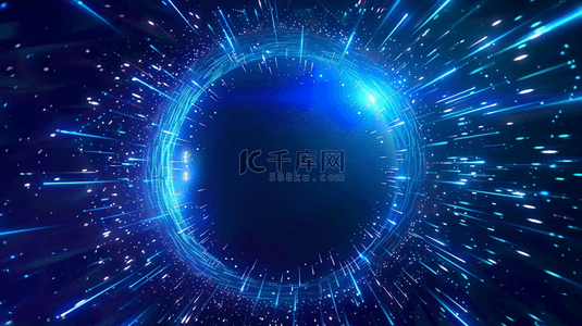 粒子光圈背景图片_蓝色科技光圈粒子科技圆图片