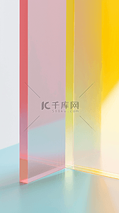 彩色果冻玻璃质感抽象概念空间背景图片