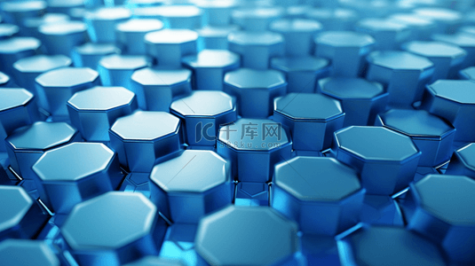 蓝色科技图形背景图片_蓝色科技菱形形状纹理网状空间的商务背景
