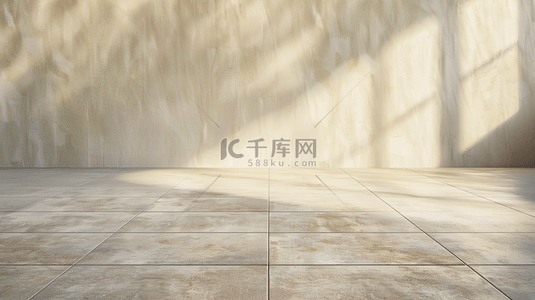 墙身瓷砖背景图片_阳光照射室内空间地板瓷砖的背景