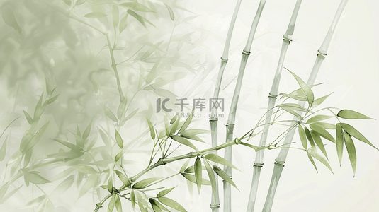 中式背景背景图片_中式文艺艺术风格竹子竹林树叶的背景