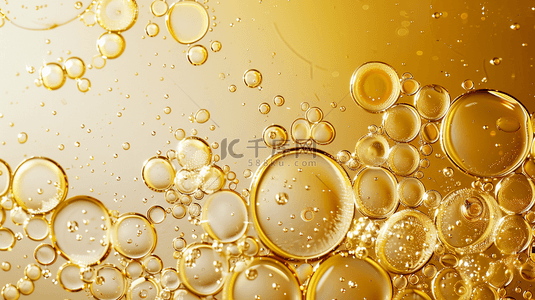 金色场景气泡水泡的背景