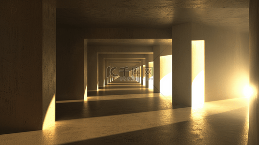 高科技设计走廊空间风格的商务背景