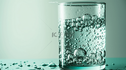 晶莹水晶玻璃球玻璃杯气泡的背景