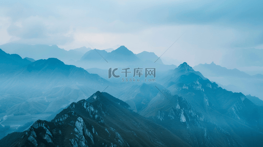 大气中式背景图片_中式国画国风艺术风格山景景色的背景