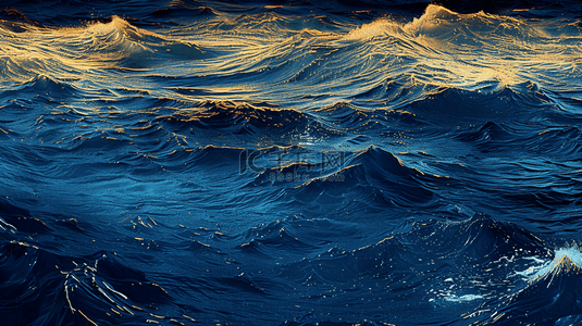 海面蓝色背景背景图片_广阔海面上海浪翻滚浪花的背景