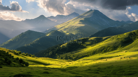 山峰山脉背景图片_大自然朦胧风景风光山脉山峰的背景