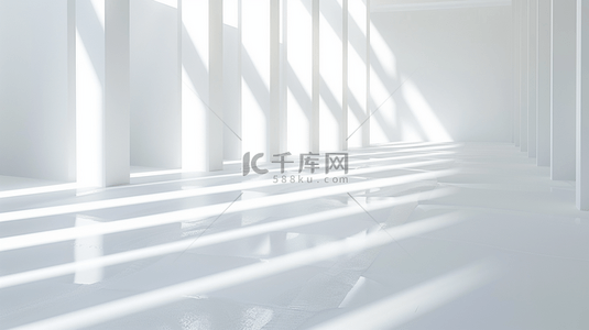 建设升级背景图片_白色简约空间阳光照射艺术风格的背景