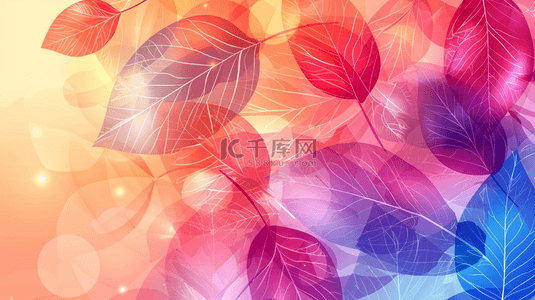 气泡质感背景图片_唯美花朵树叶叶片纹理质感风格的背景