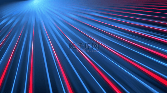 红背景空间背景图片_红蓝色科技光线光感汇聚聚焦隧道的商务背景