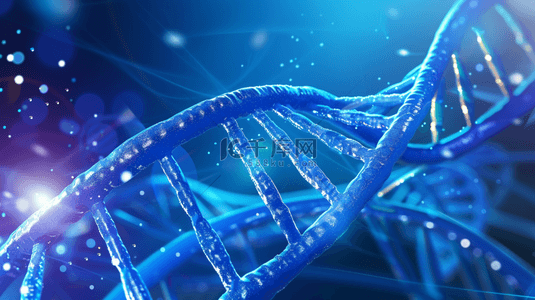 蓝色背景生物背景图片_蓝色科技生物细胞纹理研究的背景