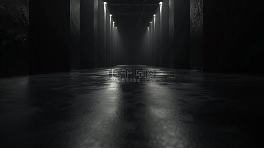 暗黑墙壁背景图片_暗黑的建筑大堂房间背景
