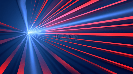 红蓝色商务背景图片_红蓝色科技光线光感汇聚聚焦隧道的商务背景
