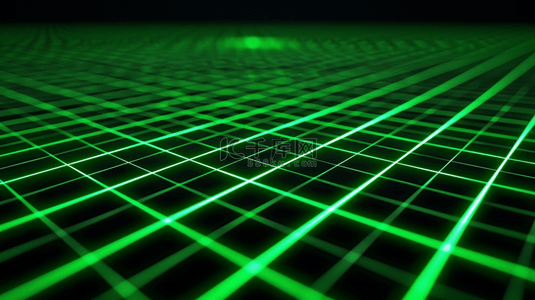 设计空间背景图片_科技黑色场景绿色网状线条纹理空间的背景