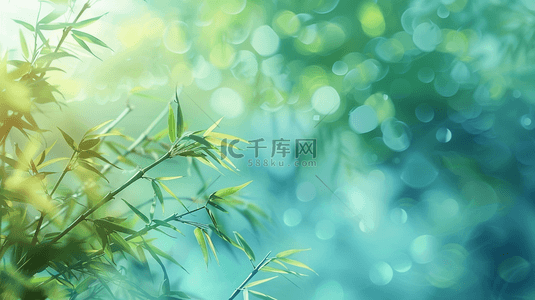 中式国画艺术风格树木树叶的背景
