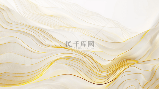 金色线条背景图片_白色空间金色线条艺术风格抽象商务的背景
