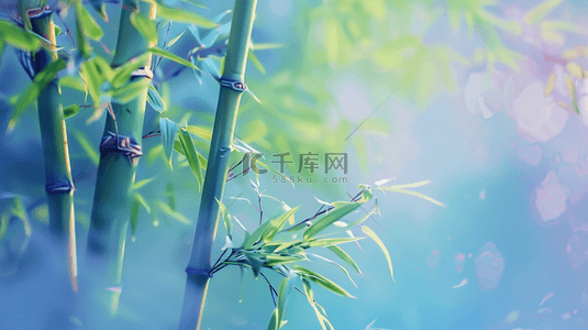 中式背景图片_中式国画艺术风格树木树叶的背景