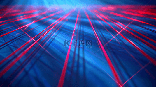 商务科技光线背景图片_红蓝色科技光线光感汇聚聚焦隧道的商务背景